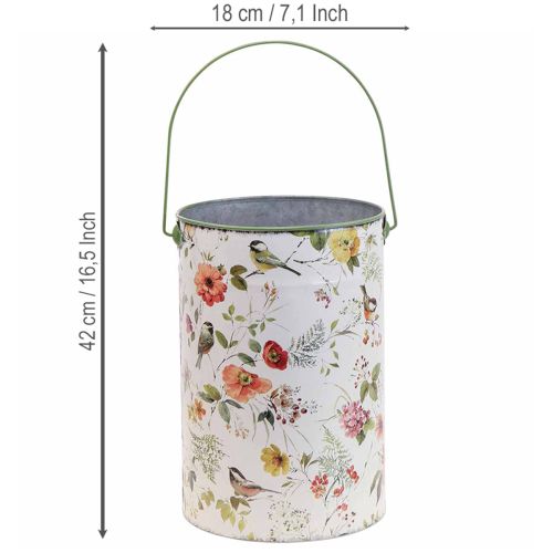 Artikel Pflanzkübel Vintage Deko Metalleimer Ø18/15/12cm 3er-Set