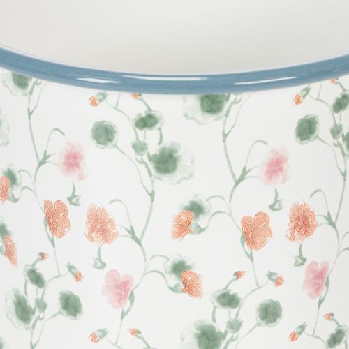 Pflanztasse Emaille Deko Tasse