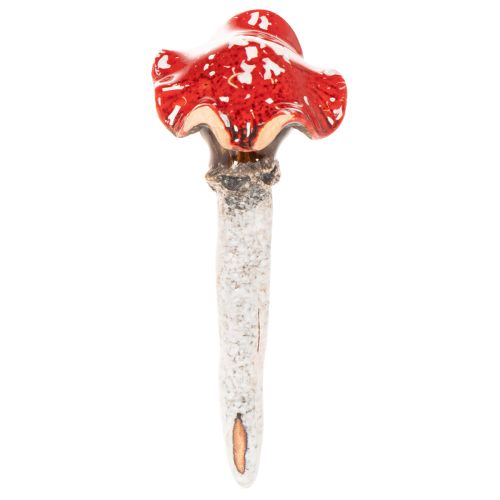 Pilz Stecker Dekofigur Mädchen und Junge Fliegenpilz mit Gesicht 13cm 2St | Floristik24.de