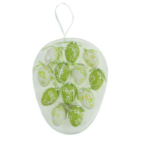 Floristik24 Ostereier aus Kunststoff 4cm 12St