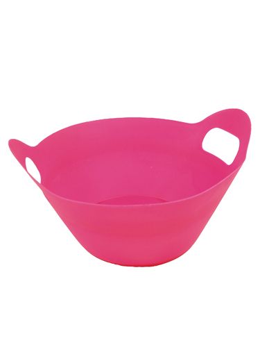 Floristik24 Plastikschalen mit Griffen Ø27cm 8St. pink