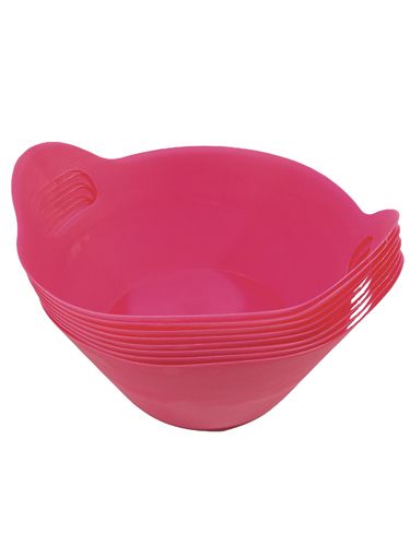 Floristik24 Plastikschalen mit Griffen Ø27cm 8St. pink