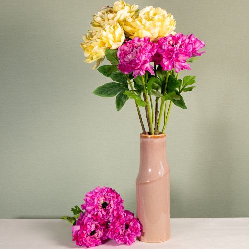 Artikel Ranunkel Kunstblume als detailgetreue Nachbildung für Wohnzimmer und Büro Dekoration 55cm 6St