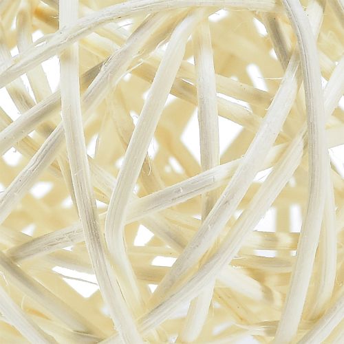 Rattanball gebleicht Tischdeko Rattan Creme Ø5cm 24 St | Floristik24.de