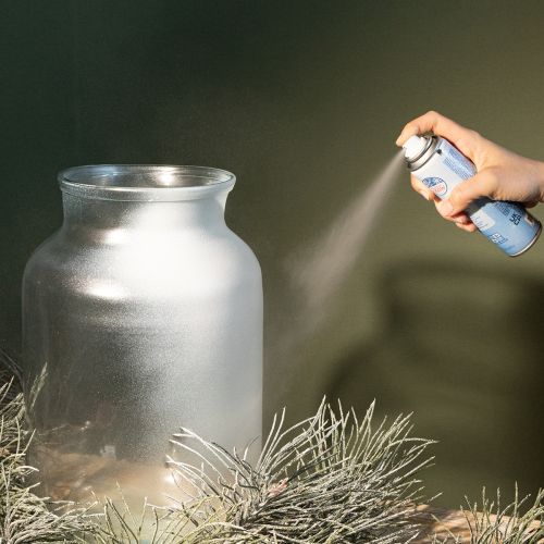 Silberspray Schneespray Glitter für Fenster und Winterdeko 150ml | Floristik24.de