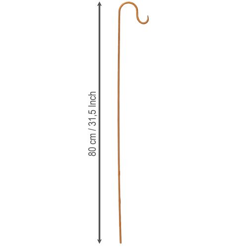 Stab mit Haken Rost Deko Garten Metalldeko H80cm 3St | Floristik24.de