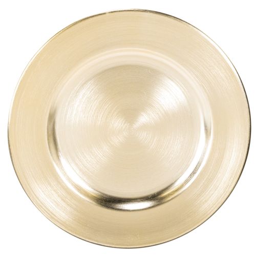 Teller Dekoration klein rund glänzend 17cm 6St