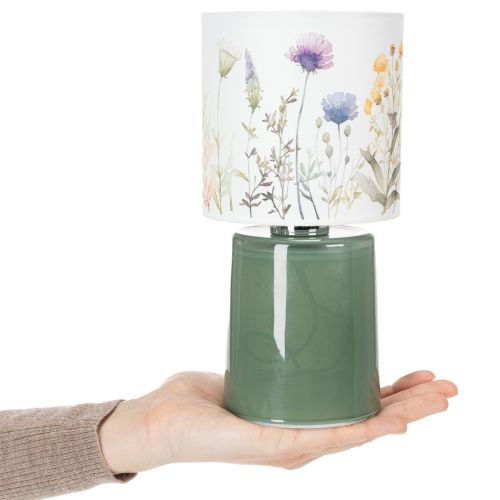 Tischlampe LED Blumenmuster für stilvolle Wohnraumbeleuchtung 23cm | Floristik24.de
