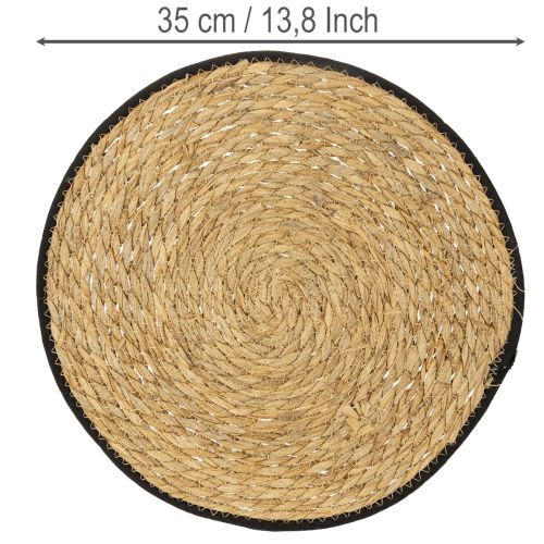 Tischmatte Binsengras Platzdeckchen Rund Ø35cm 4 St | Floristik24.de