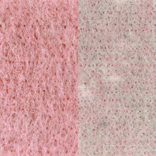 Artikel Topfband Dekoband Wollfilz Wolle Altrosa Grau 7,5cm 5m