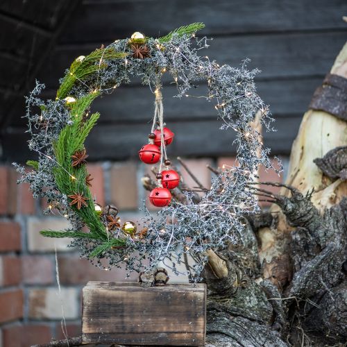 Artikel Dekokranz "Asparagus Rustikal" auf Holzsockel, Natürliche Tischdeko Ø35cm, Handgefertigte Zierde für das ganze Jahr