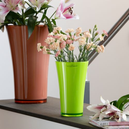 Vase Grün Blumenvase Deko Vase Fizzy Olive Ø16,5cm H27cm