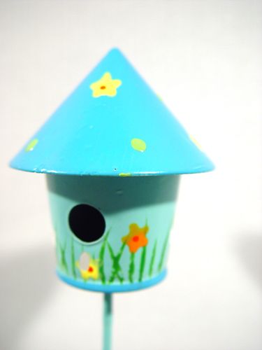 Floristik24 Vogelhaus am Stab 4cm 10St