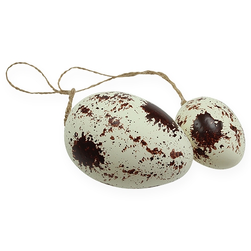 Floristik24 Deko-Eier in Plastikbox 4-6cm 18 St