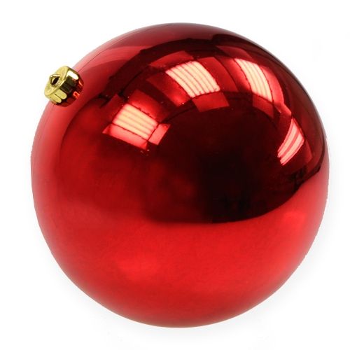 Floristik24 Weihnachtskugel Kunststoff groß Rot  Ø25cm