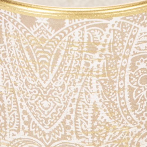Windlicht Glas Teelichthalter Paisley Muster Ø8cm H9cm 2St | Floristik24.de