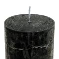 Floristik24 Schwarze Kerzen Durchgefärbt Stumpenkerzen 50x100mm 4St