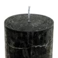 Schwarze Kerzen Durchgefärbt Stumpenkerzen 50x100mm 4 St | Floristik24.de