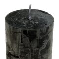 Schwarze Kerzen Durchgefärbte Stumpenkerzen 60x100mm 4 St | Floristik24.de