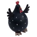 Floristik24 Deko Huhn Schwarz Holzdeko Henne Osterdeko Holz H13cm