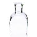 Floristik24 Deko Flaschen Eckig Mini Vasen Glas Klar 7x7x18cm 6St