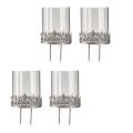 Teelichthalter zum Stecken mit Glas Silber Antik Ø7cm 4 St | Floristik24.de