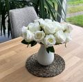 Künstliche Rosen im Bund Weiß 30cm 8 St | Floristik24.de