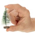 Künstliche Mini-Tannenbäume als Tischdeko für Weihnachten beschneit 6cm 12St | Floristik24.de