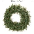 Kranz künstlich Nadelzweige mit kleinen Zapfen 40cm | Floristik24.de