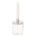 Glas Windlicht rund klares