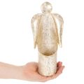 Kerzenhalter-Engel-Figur Gold festliche Dekoration 27cm | Floristik24.de