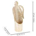 Kerzenhalter-Engel-Figur Gold festliche Dekoration 27cm | Floristik24.de