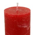 Floristik24 Rote Kerzen Groß Stabkerzen Durchgefärbt 50x300mm 4St