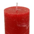Rote Kerzen Groß Stabkerzen Durchgefärbt 50x300mm 4 St | Floristik24.de