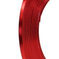 Floristik24 Aluminium Flachdraht Rot 5mm 10m