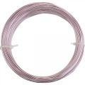 Floristik24 Aluminiumdraht Ø1mm Rosa Zierdraht Rund 120g