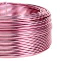 Floristik24 Aluminiumdraht Ø2mm Rosa 500g (60m)