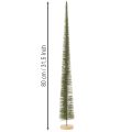 Deko Tannenbaum künstlich mit Holzsockel für Weihnachtsdeko 80cm | Floristik24.de