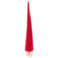 Floristik24 Deko Tannenbaum schmal Künstlicher Weihnachtsbaum auf Holzsockel 40cm 3St