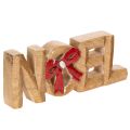 Floristik24 Schriftzug Noel mit Schleife Weihnachtsdekoration 18cm