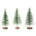 Künstliche Mini-Tannenbäume als Tischdeko für Weihnachten beschneit 6cm 12St | Floristik24.de
