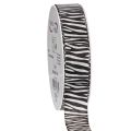 Floristik24 Geschenkband mit Zebramuster Print Geschenkband 25mm 20m