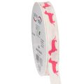 Floristik24 Dekoband Dackel Motiv Geschenkband 15mm 18m