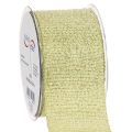 Floristik24 Dekoband mit Glitter Breites Band für Geschenkverpackungen 55mm 15m
