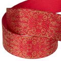 Geschenkband mit festlichem Muster zum Basteln und Verzieren 40mm 15m | Floristik24.de