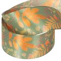 Dekoband mit Blatt Motiv Herbstdeko 40mm 15m | Floristik24.de
