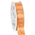 Floristik24 Geschenkband Herbst mit Blättern für kreative Verpackungen 25mm 18m