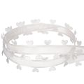 Dekoband Weiß mit Herzen für kreative Bastelideen 20mm 15m | Floristik24.de