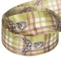 Dekoband Hirschkopf Karomuster 40mm 15m | Floristik24.de