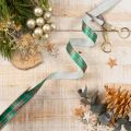 Geschenkband kariert für Weihnachtsgeschenke 15mm 20m | Floristik24.de